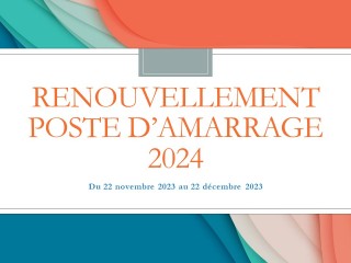 Renouvellement des postes annuels