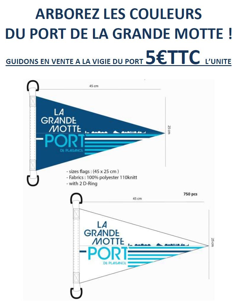 Arborez les couleurs du port- guidons en vente