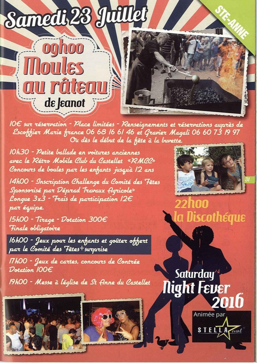 Fête locale à Sainte-Anne du Castellet