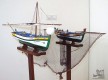 Lancha da sacada Barco da pesca local - modelo do acervo do Museu Municipal