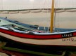 Canoa algarvia Barco da pesca local - modelo do acervo do Museu Municipal d