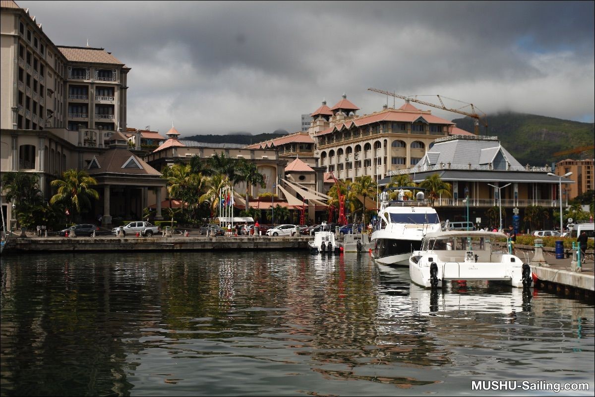 Marina du Caudan, à Port-Louis (île Maurice)