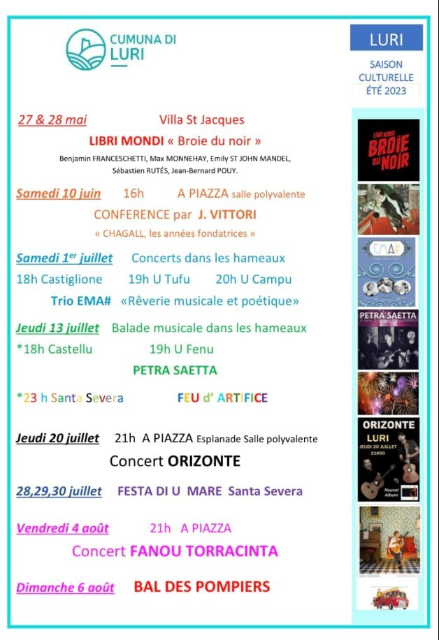 Concert Fanou Torracinta - 04 Août 2023 - Hameau de Piazza - Cap Corse Capicorsu