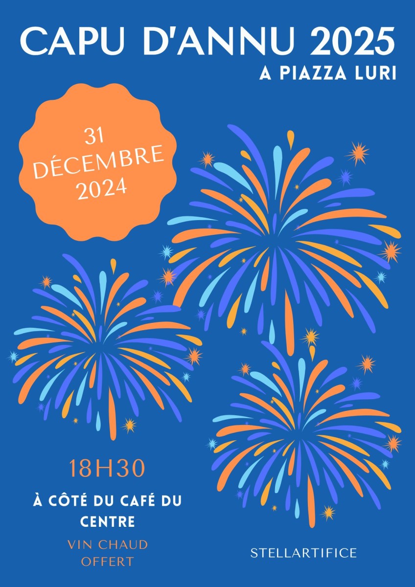 Feu d'artifice Nouvel An 2025 Mardi 31 Décembre 2025 A Piazza Luri