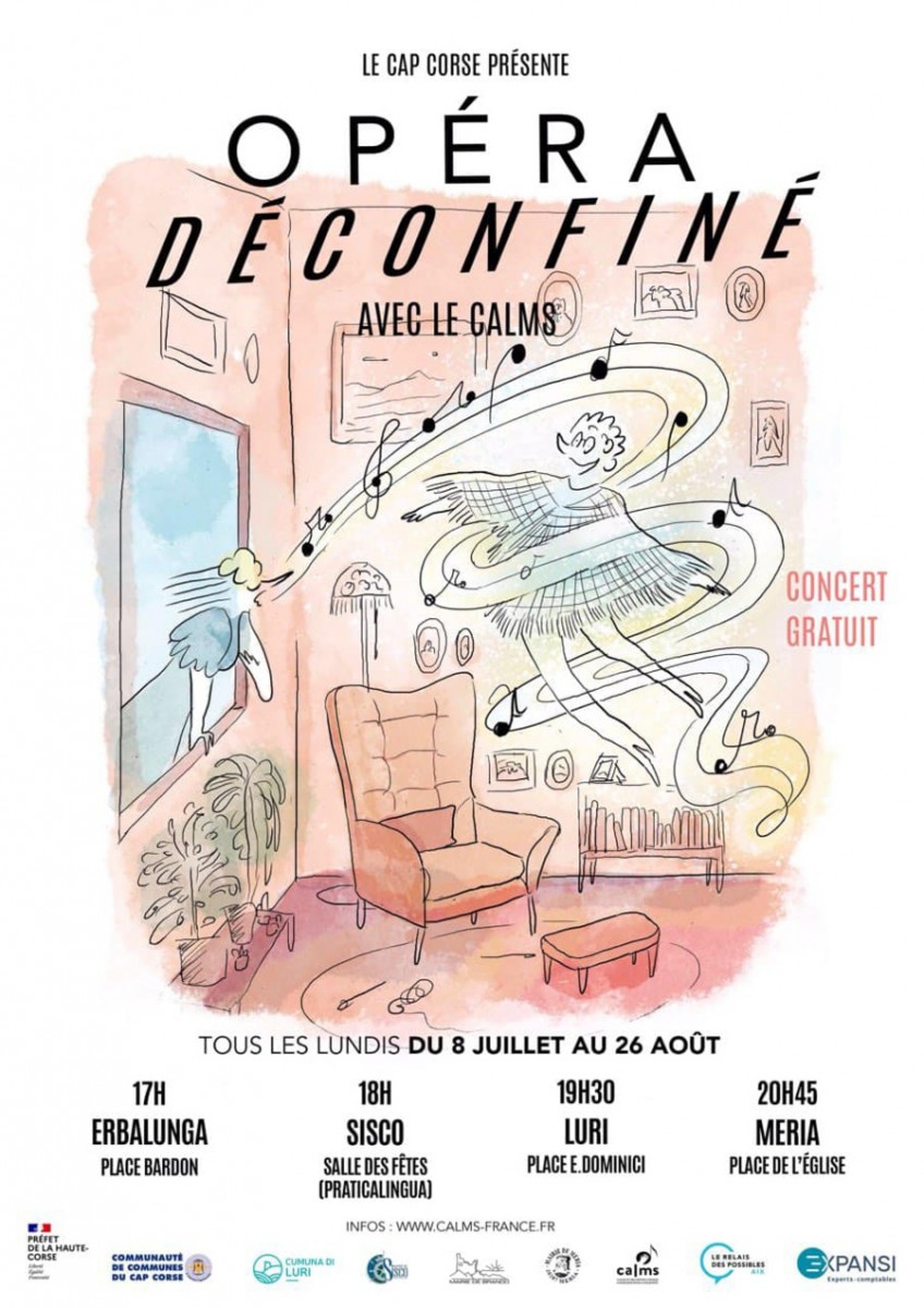 Opéra Déconfiné 2024 - Concerts Gratuits - place E.Dominici - Cap Corse Capicorsu