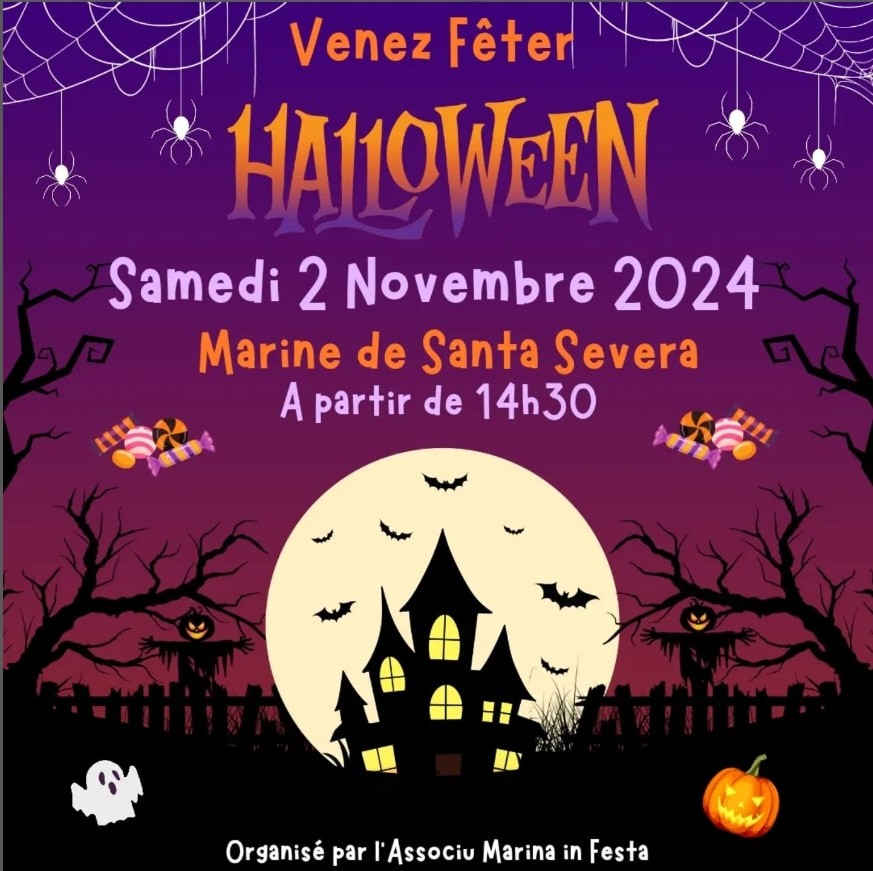 Fête d\'Halloween 2024   proposée par l\'association  Marina In Festa - Santa Severa - Cap Corse Capicorsu