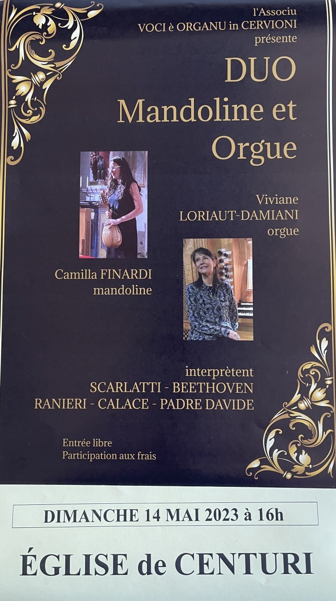 Duo Mandoline et Orgue - Centuri - Cap Corse Capicorsu