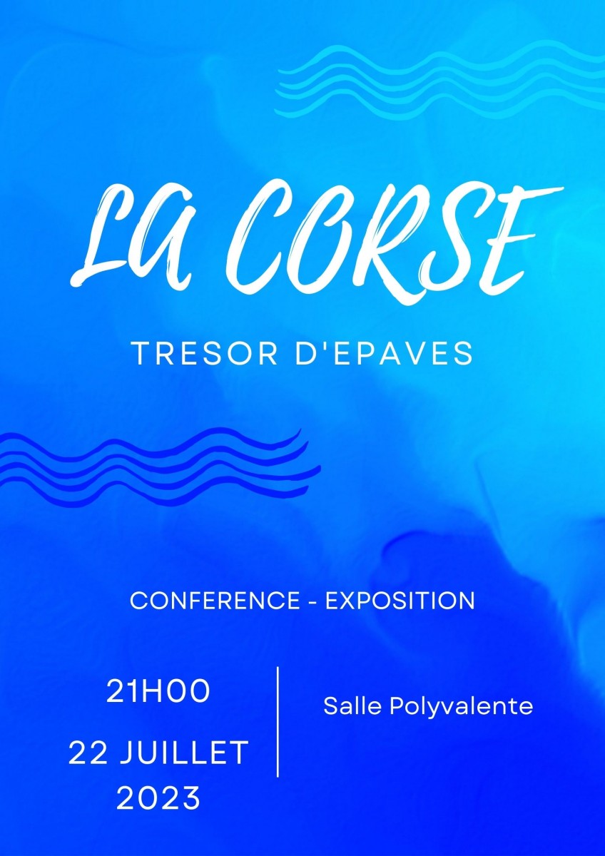 Exposition - Conférence : La Corse trésor d\'épaves 2023 - Cap Corse Capicorsu