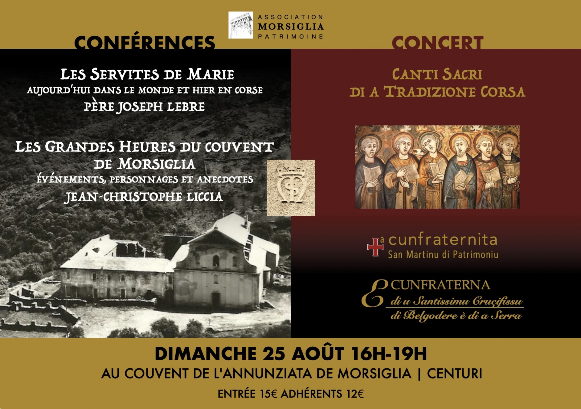 Conférence et concert - couvent de l\'Annunziata - Morsiglia - Cap Corse Capicorsu