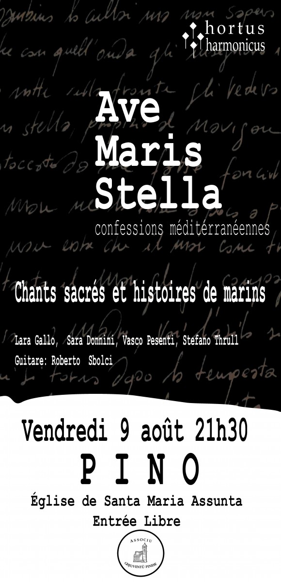 Concert Ave Maris Stella - Chants sacrés et histoire de marins - Cap corse Capicorsu