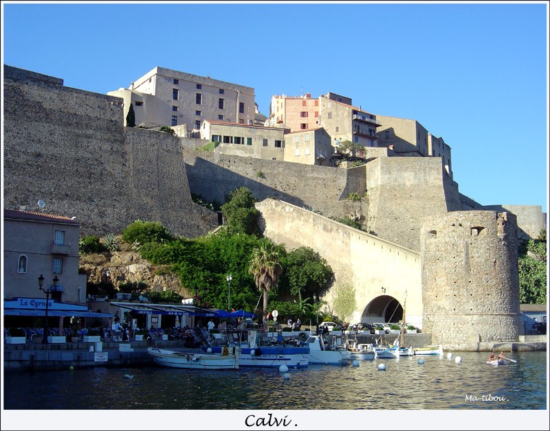 Calvi : Remparts de la Citadelle et Tour de sel
