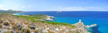 Baie de Barcaggio, Plage, Tour, Giraglia (Ph.J.RATTAT)