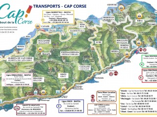 Transports - Bus : Barrettali-Bastia (A-R) - Cap Corse Capicorsu